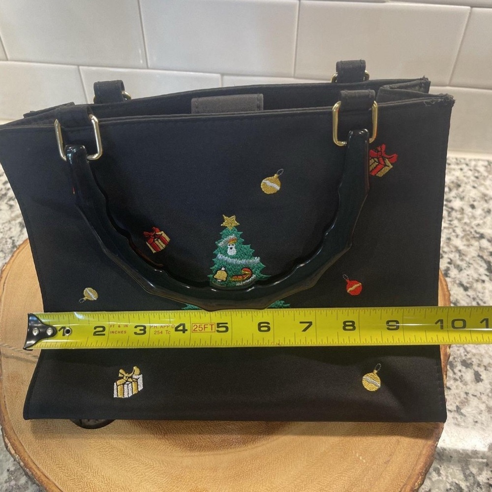 Tiannl Black Festive Embroidered Tote - Picture 8 of 8